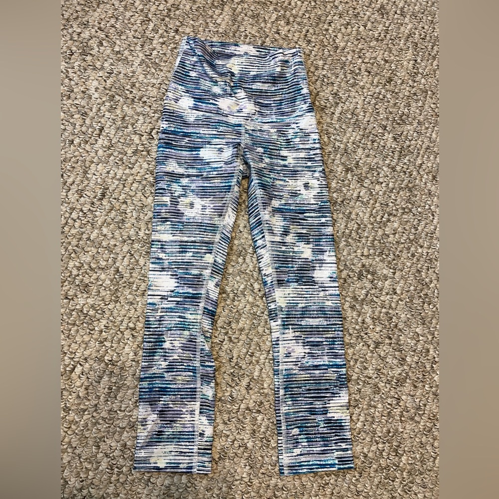 lululemon stripped legging size 0